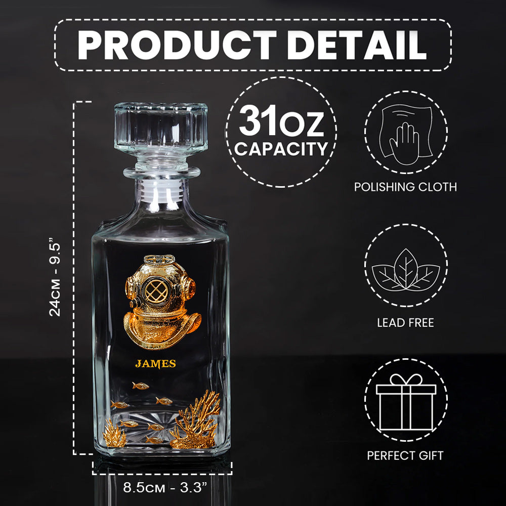 Geschenk für Tauchbegeisterte – personalisiertes Taucher-Whiskyglas