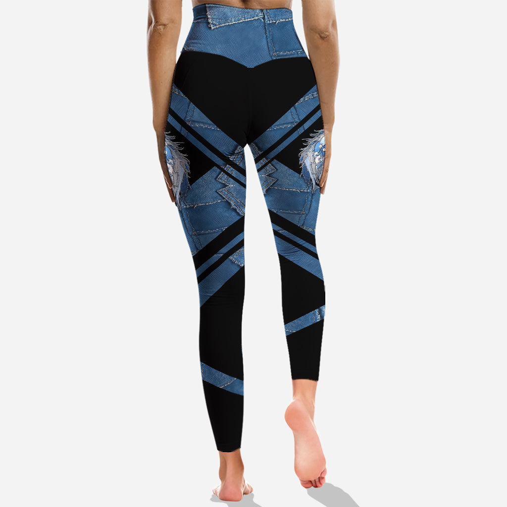 Love Horse - Sweat à capuche et leggings personnalisés à motif cheval