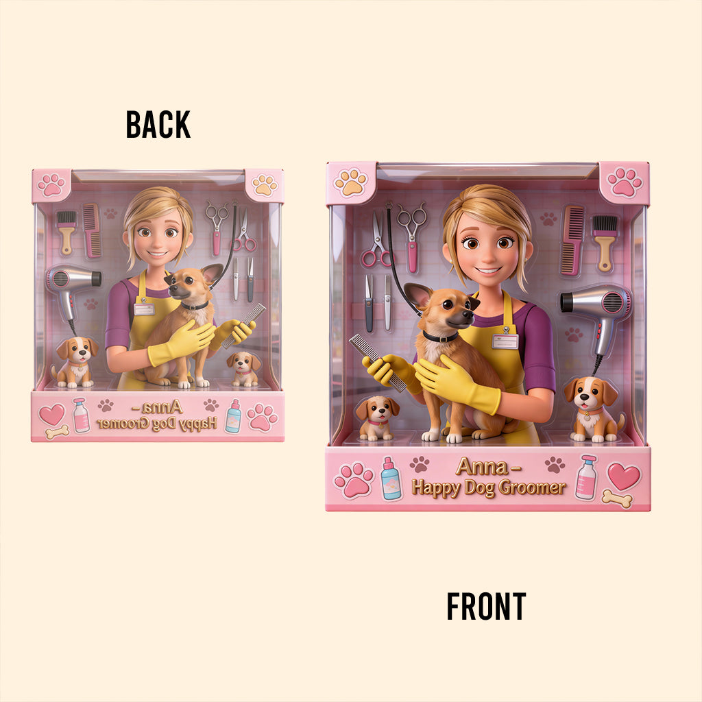 Best Dog Groomer - Personalized Dog Groomer Custom Shaped Acrylic Plaque