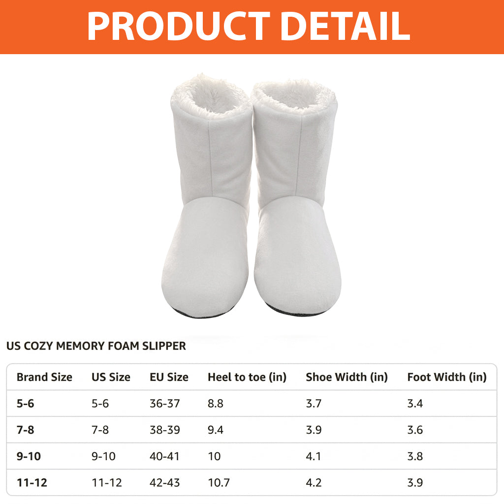Stoner Gift - Personalized Weed Faux Fur Boot Slippers