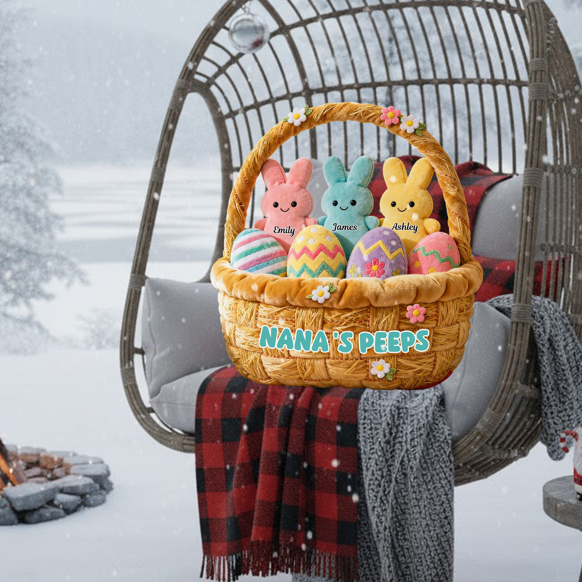Cadeau de grand-mère pour maman, grand-mère - Coussin personnalisé en fausse fourrure en forme de grand-mère