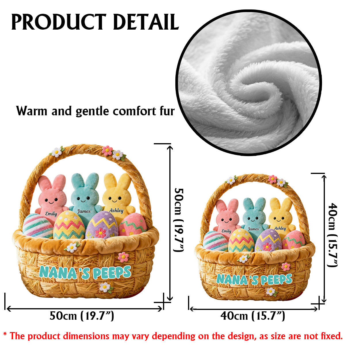 Cadeau de grand-mère pour maman, grand-mère - Coussin personnalisé en fausse fourrure en forme de grand-mère