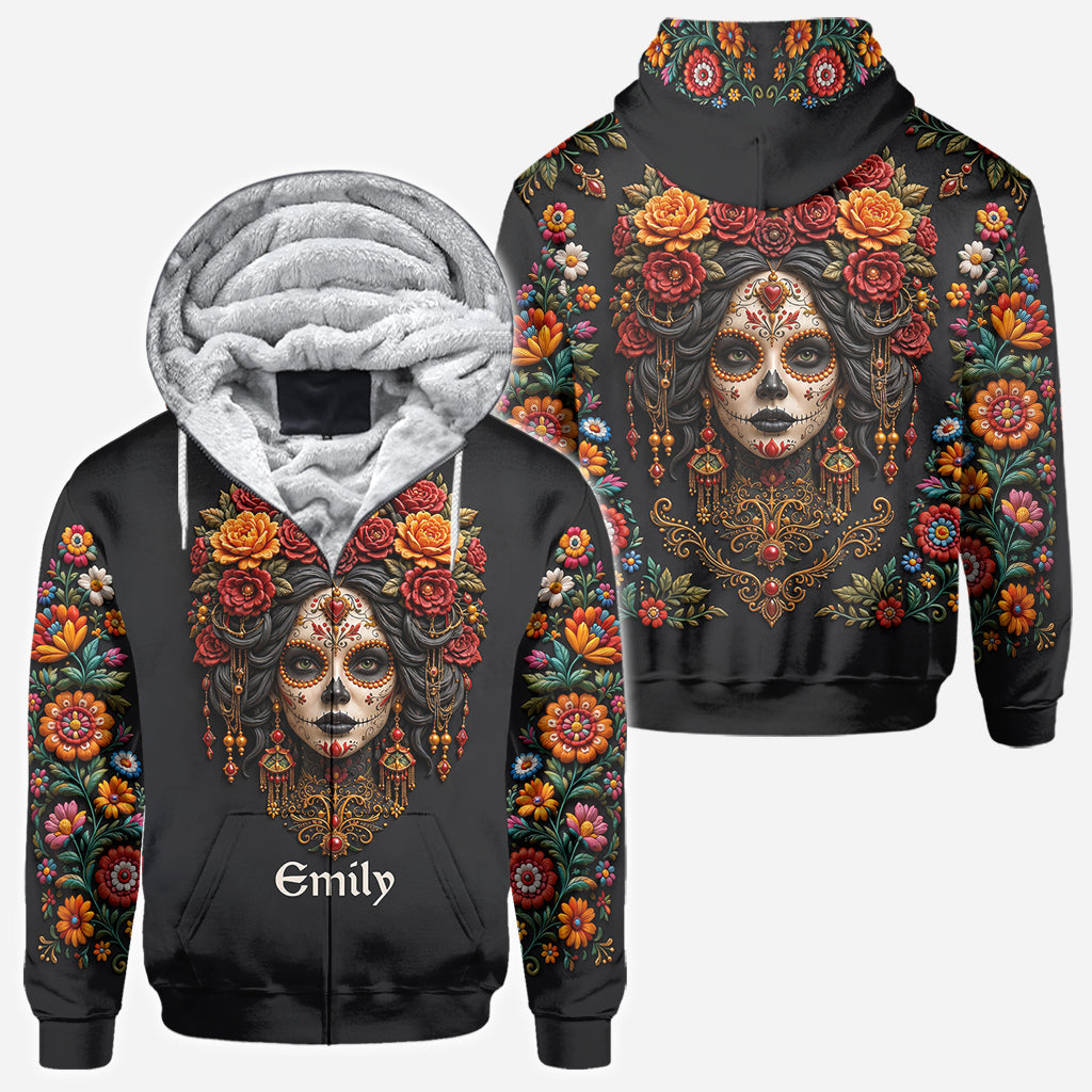 Day Of The Death - Personalized Latina Women All Over Shirt