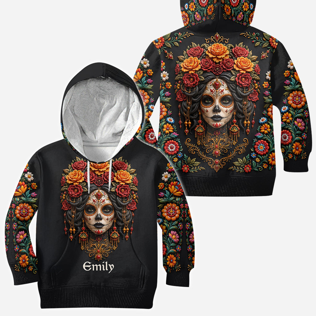 Day Of The Death - Personalized Latina Women All Over Shirt