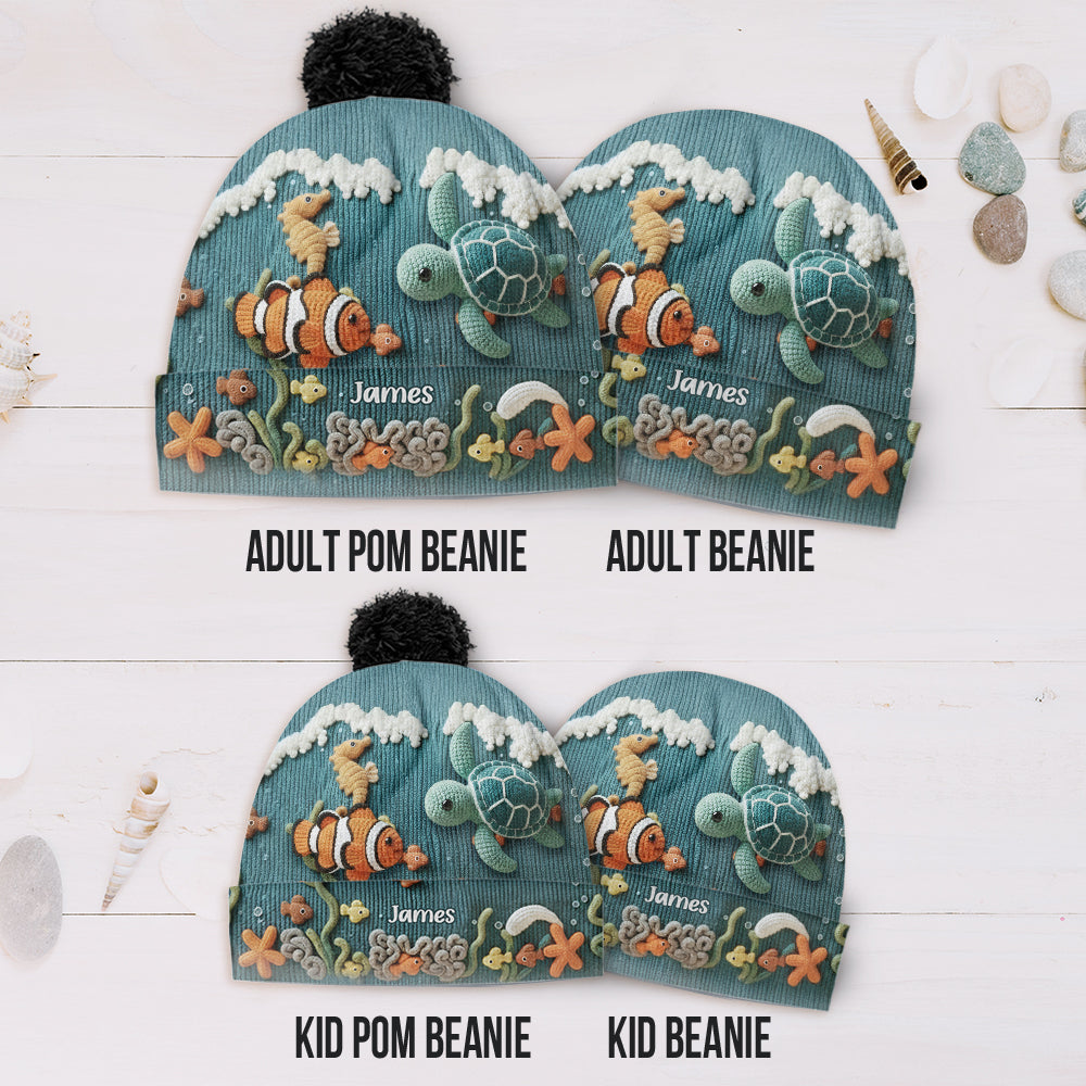 Amoureux de la mer, tortue - Bonnet tortue personnalisé