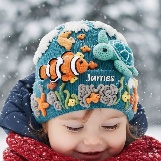 Amoureux de la mer, tortue - Bonnet tortue personnalisé