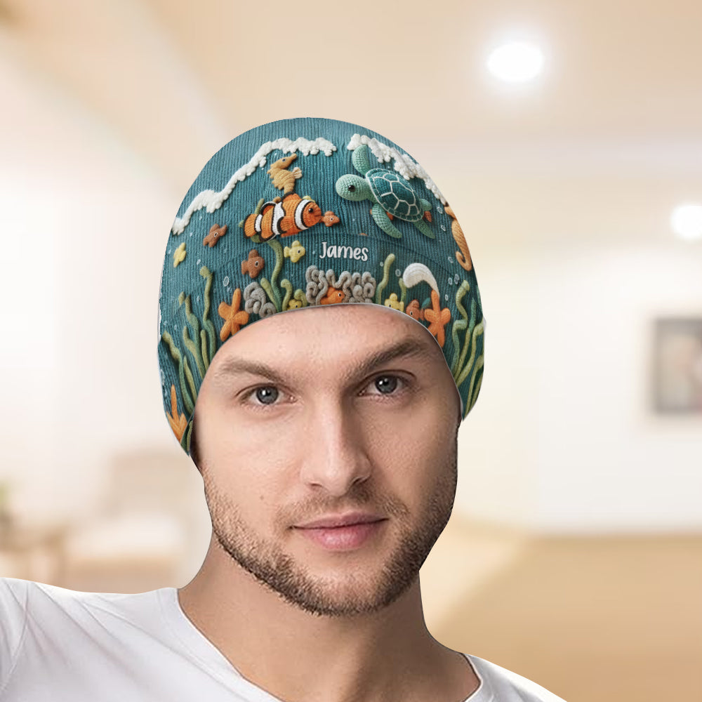 Amoureux de la mer, tortue - Bonnet tortue personnalisé