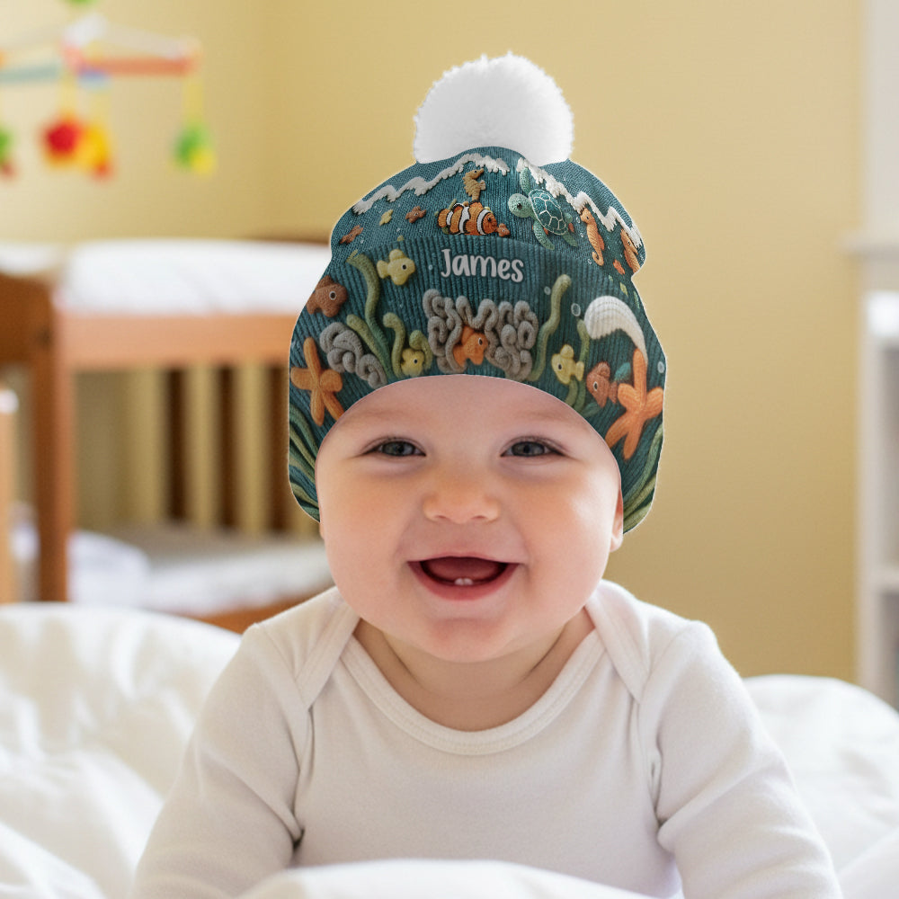 Amoureux de la mer, tortue - Bonnet tortue personnalisé