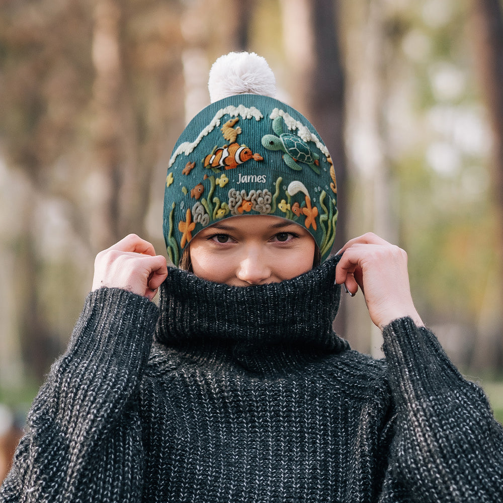Amoureux de la mer, tortue - Bonnet tortue personnalisé
