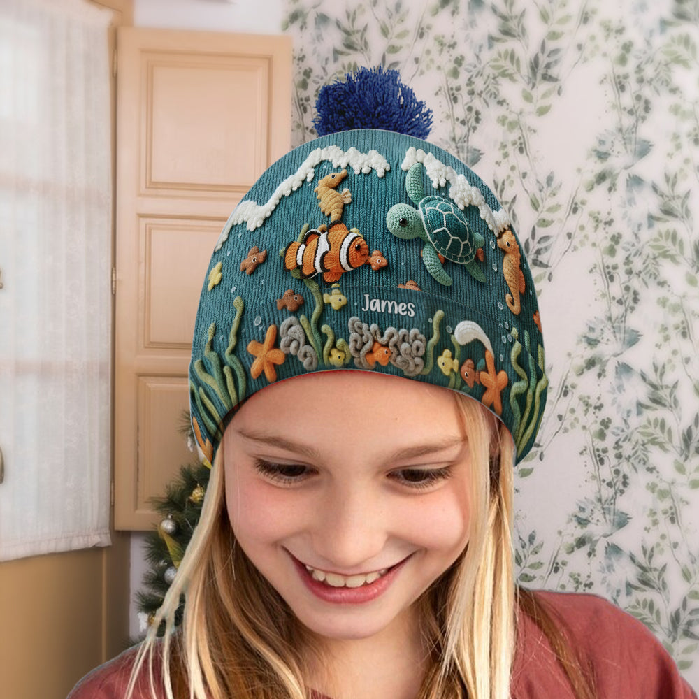 Amoureux de la mer, tortue - Bonnet tortue personnalisé