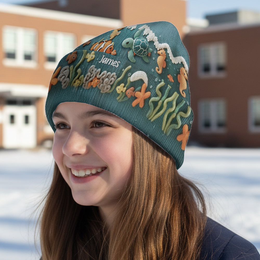 Amoureux de la mer, tortue - Bonnet tortue personnalisé
