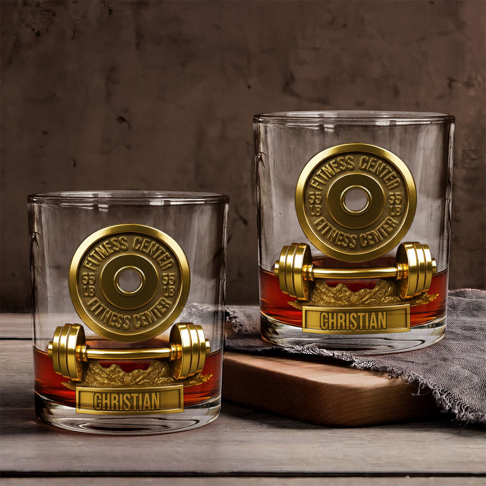 Ohne Fleiß kein Preis – personalisiertes Fitness-Whiskyglas