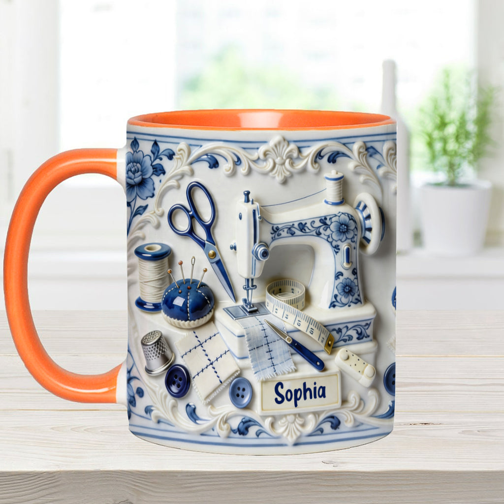 Love Sewing - Personalized Sewing Accent Mug