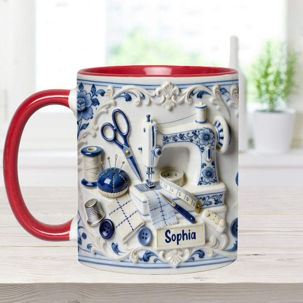 Love Sewing - Personalized Sewing Accent Mug