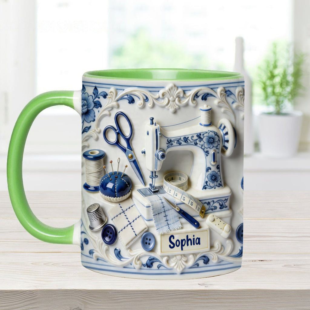Love Sewing - Personalized Sewing Accent Mug