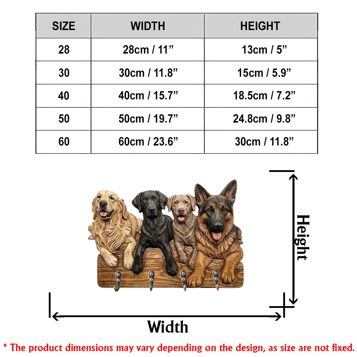 Personalisierter Willkommensgruß mit Hundemotiv nach Foto – Individuell gestalteter Hängeständer in Hundeform