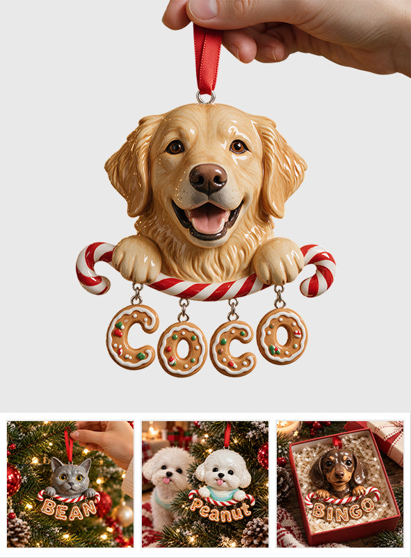 A Very Merry Woofmas - Personalized Dog Ornament With Charm