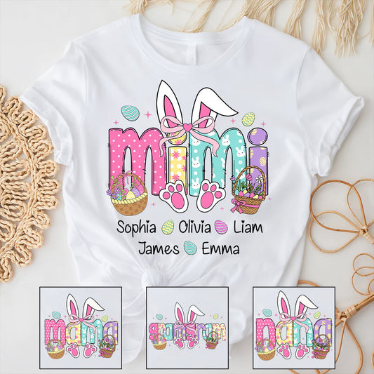 Easter Bunny - Personalized Grandma T-shirt And Hoodie