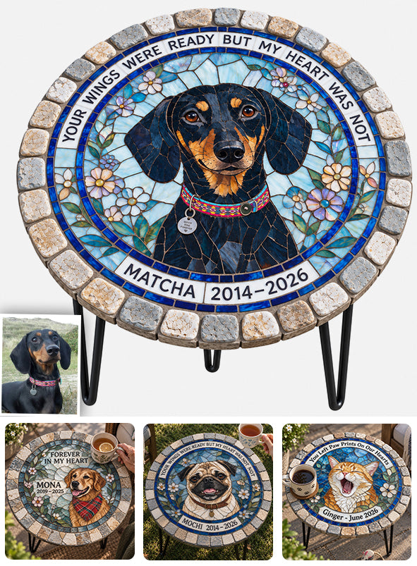 In Loving Memory - Personalized Dog Table Custom Shape