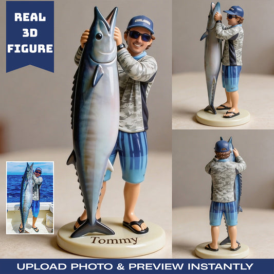 Personalisierte 3D-Figur aus Ihrem Foto - Premium Angel Figurine