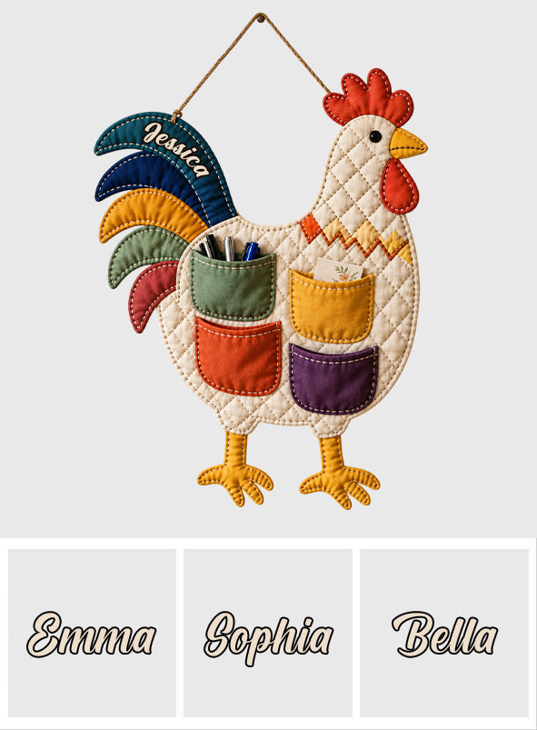 Love Chicken - Personalized Chicken Hanging Organizer