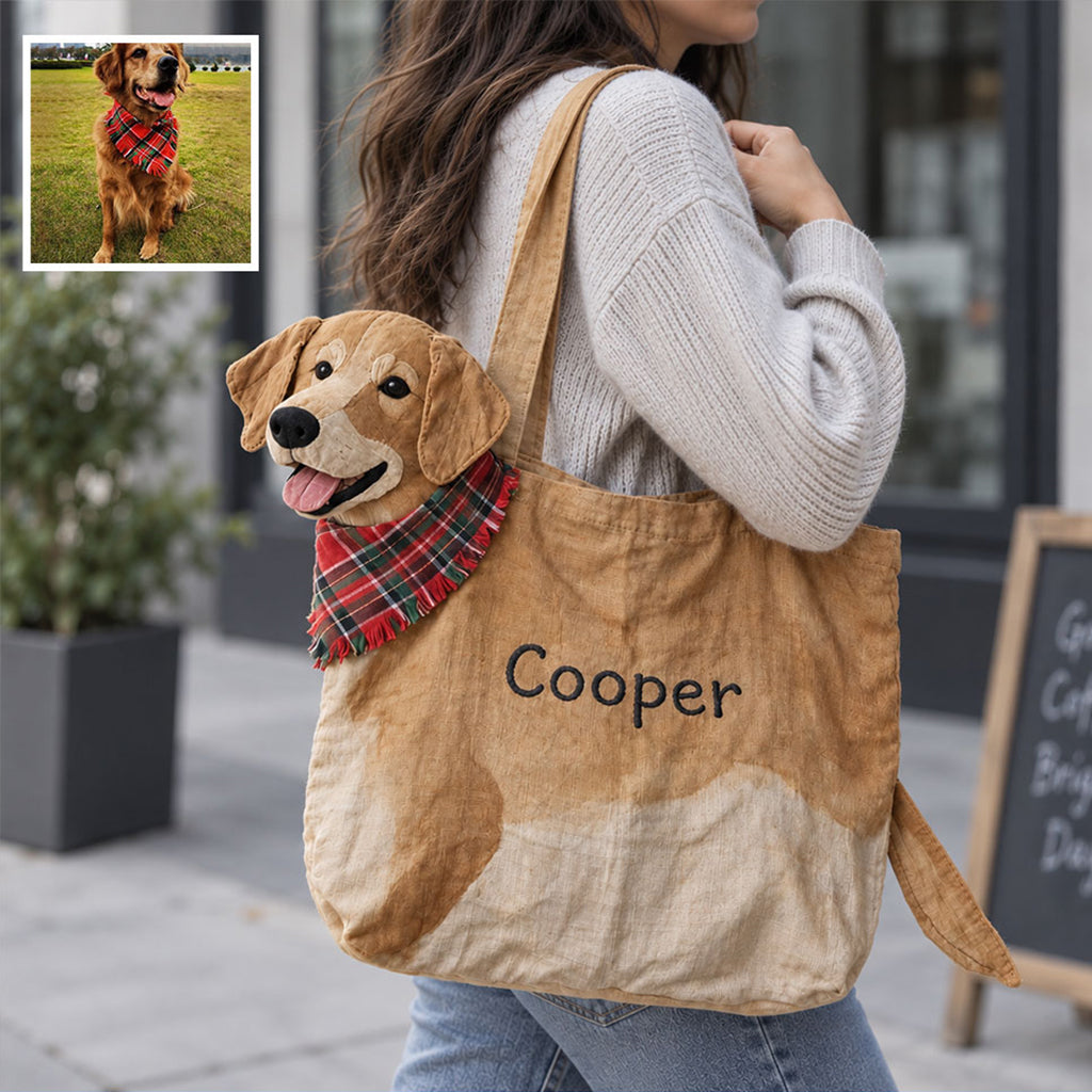 Carry Me - Personalized Dog Custom Shape Tote Bag