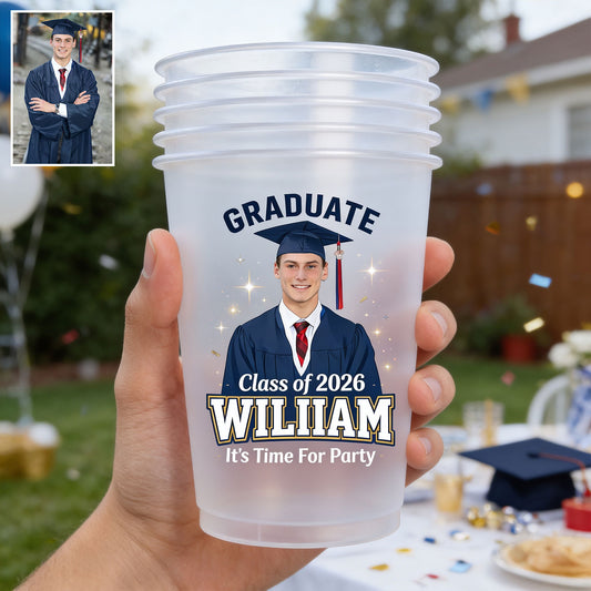 C'est l'heure de la fête - Gobelet gradué personnalisé