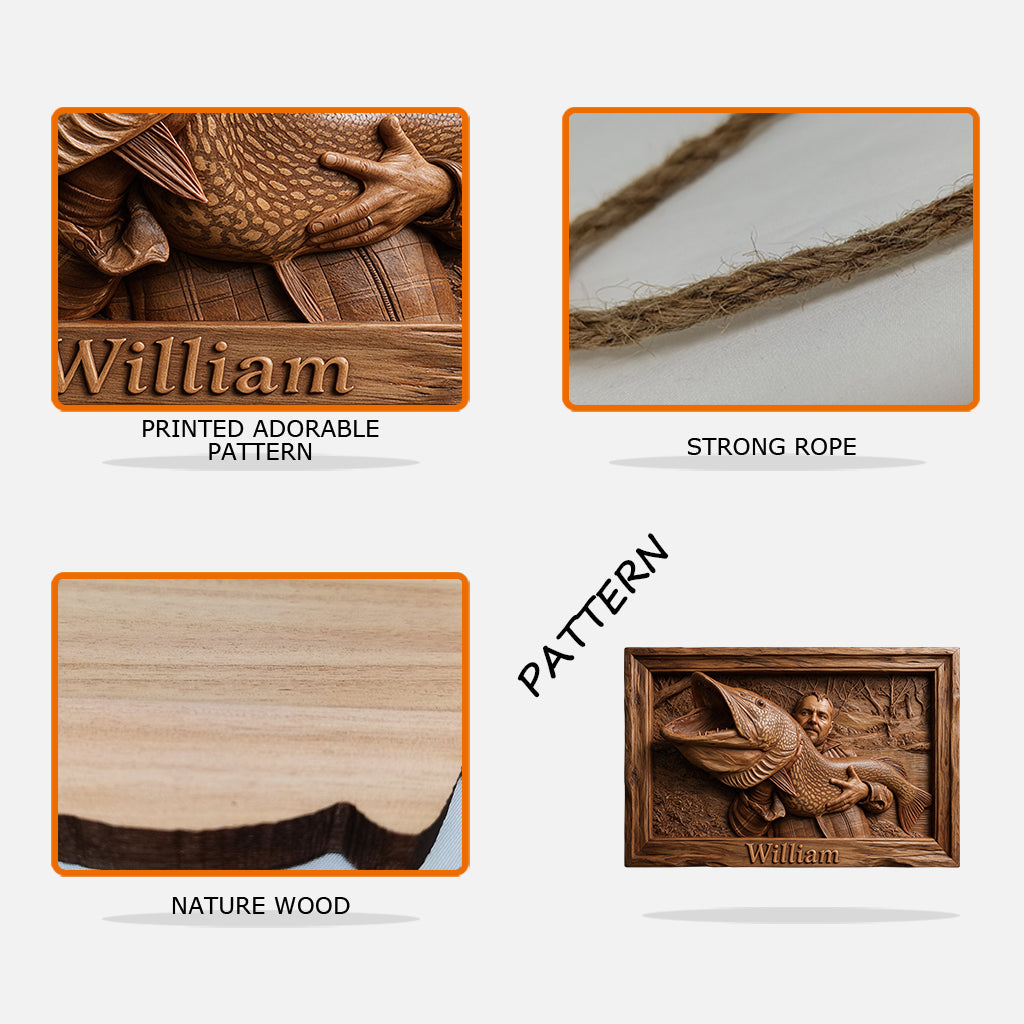 Angelliebe - Personalisierte Angel Holzschild in individueller Form