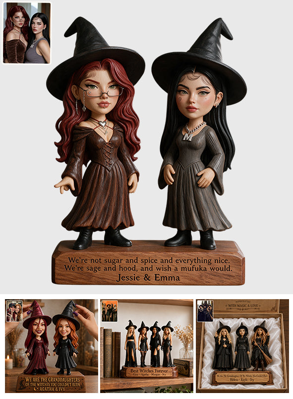 Best Witches Forever - Personalized Witch Custom Shaped Wood Plaque