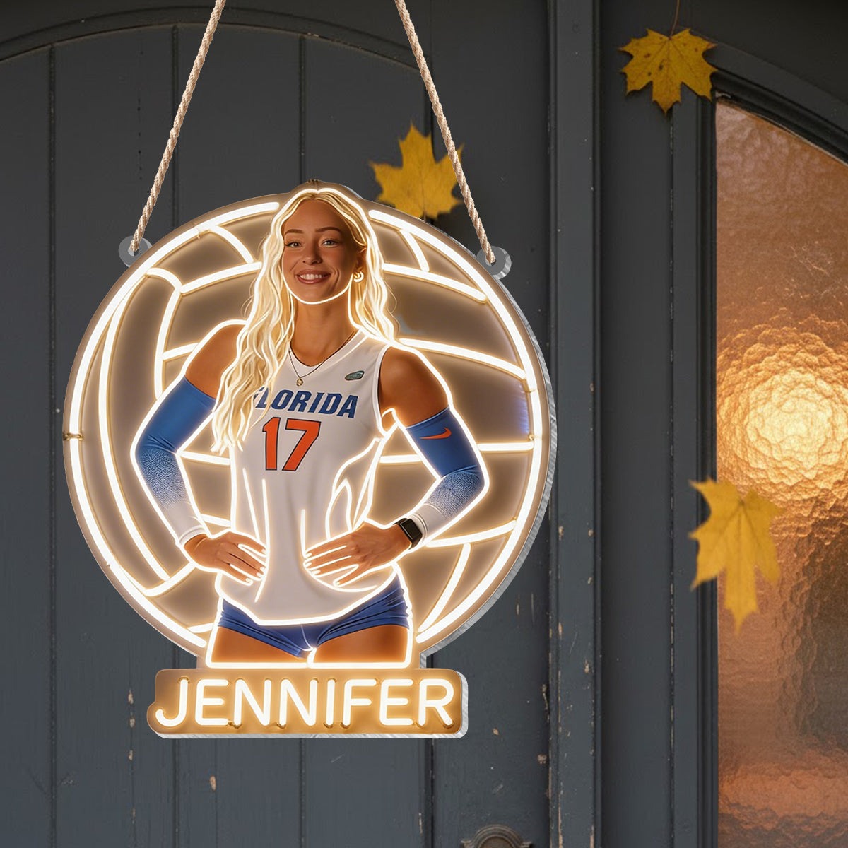 Any Sport - Personalisierte Volleyball LED Licht Acrylschild