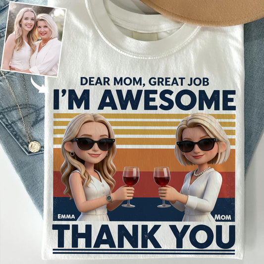 Liebe Mama, danke – personalisiertes Mutter-T-Shirt und Hoodie