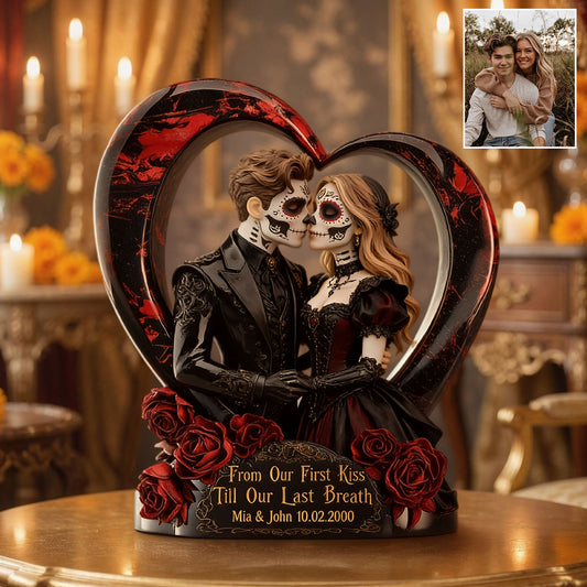 De Notre Premier Baiser À Notre Dernier Souffle - Plaque Acrylique Personnalisée
