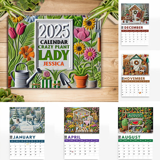 Gardening Lovers Calender - Personalized Gardening Wall Calendar & Desk Calendar