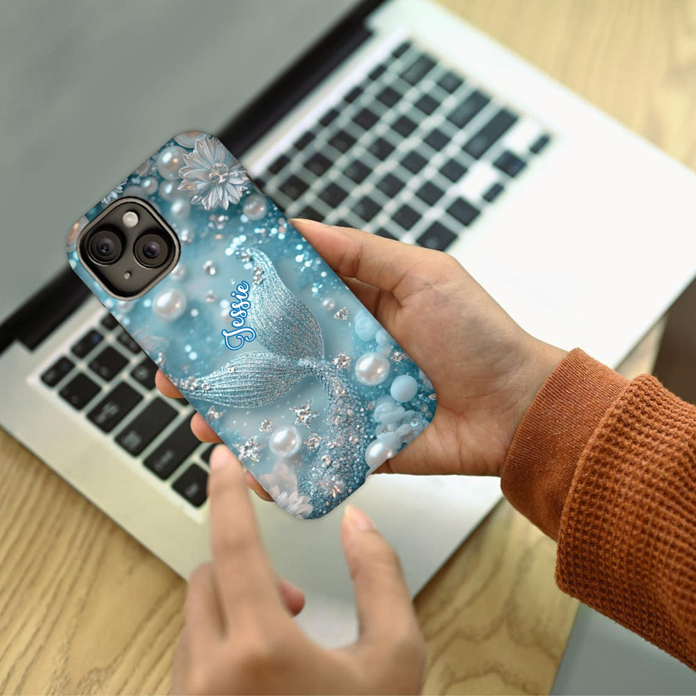 Petite plage salée - Coque de téléphone personnalisée pour amoureux de la mer avec impression intégrale