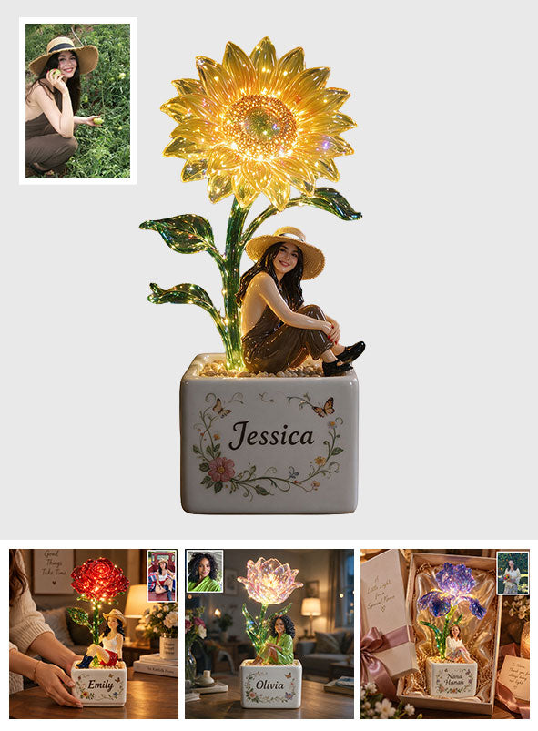 Love Myself - Personalized Self Love LED Light Ceramic Pot