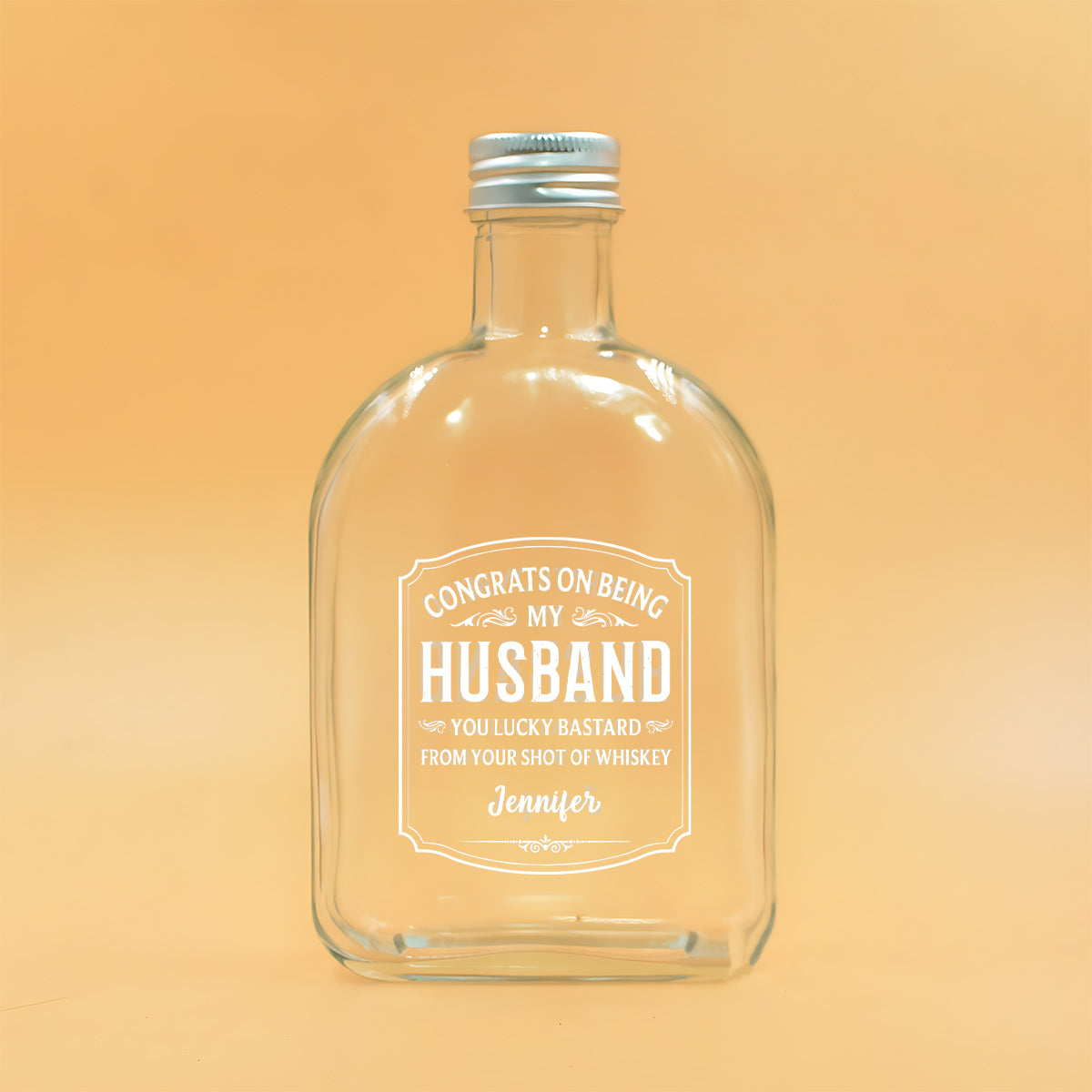 Cheers To My Amazing Husband - Personalized Couple Wine Bottle