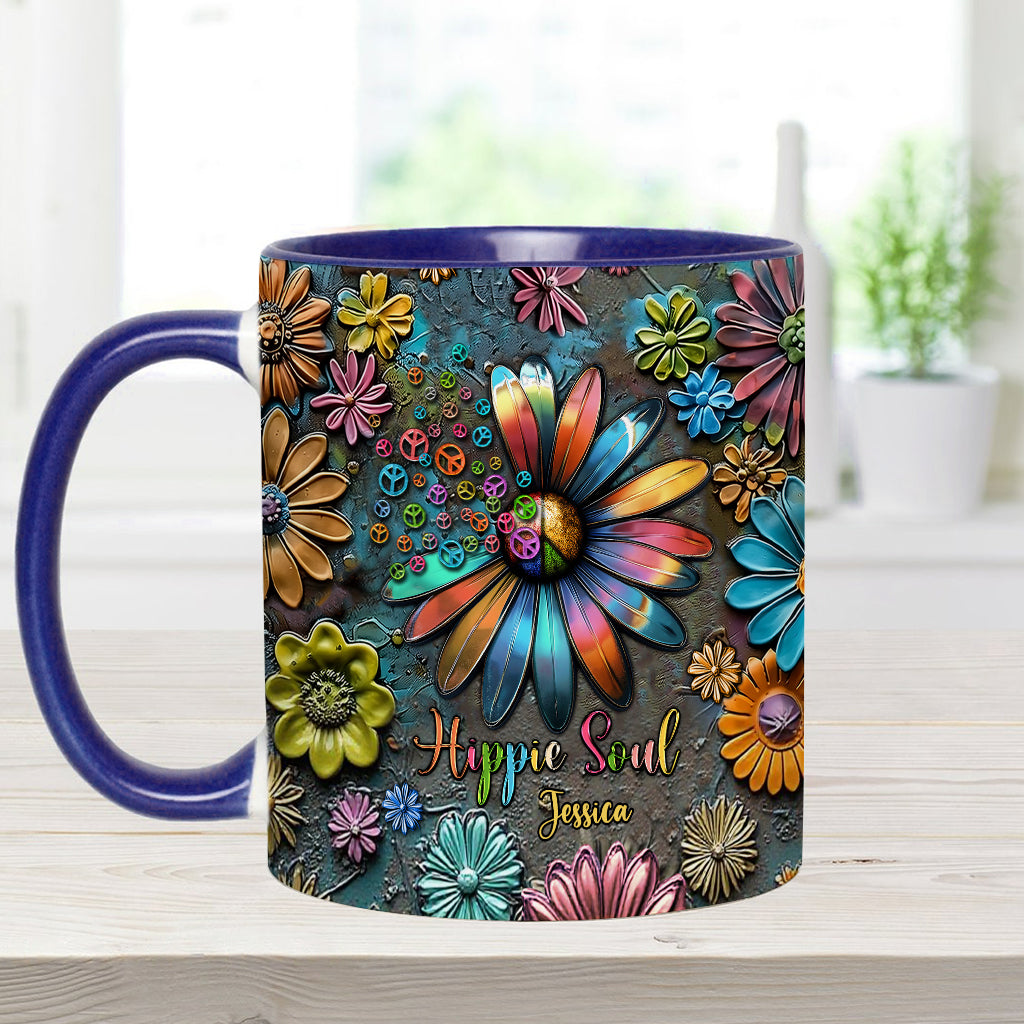 Hippie Soul – Personalisierte Tasse mit Hippie-Akzent
