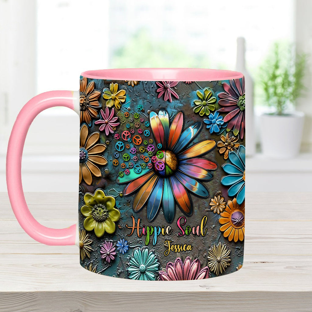Hippie Soul – Personalisierte Tasse mit Hippie-Akzent