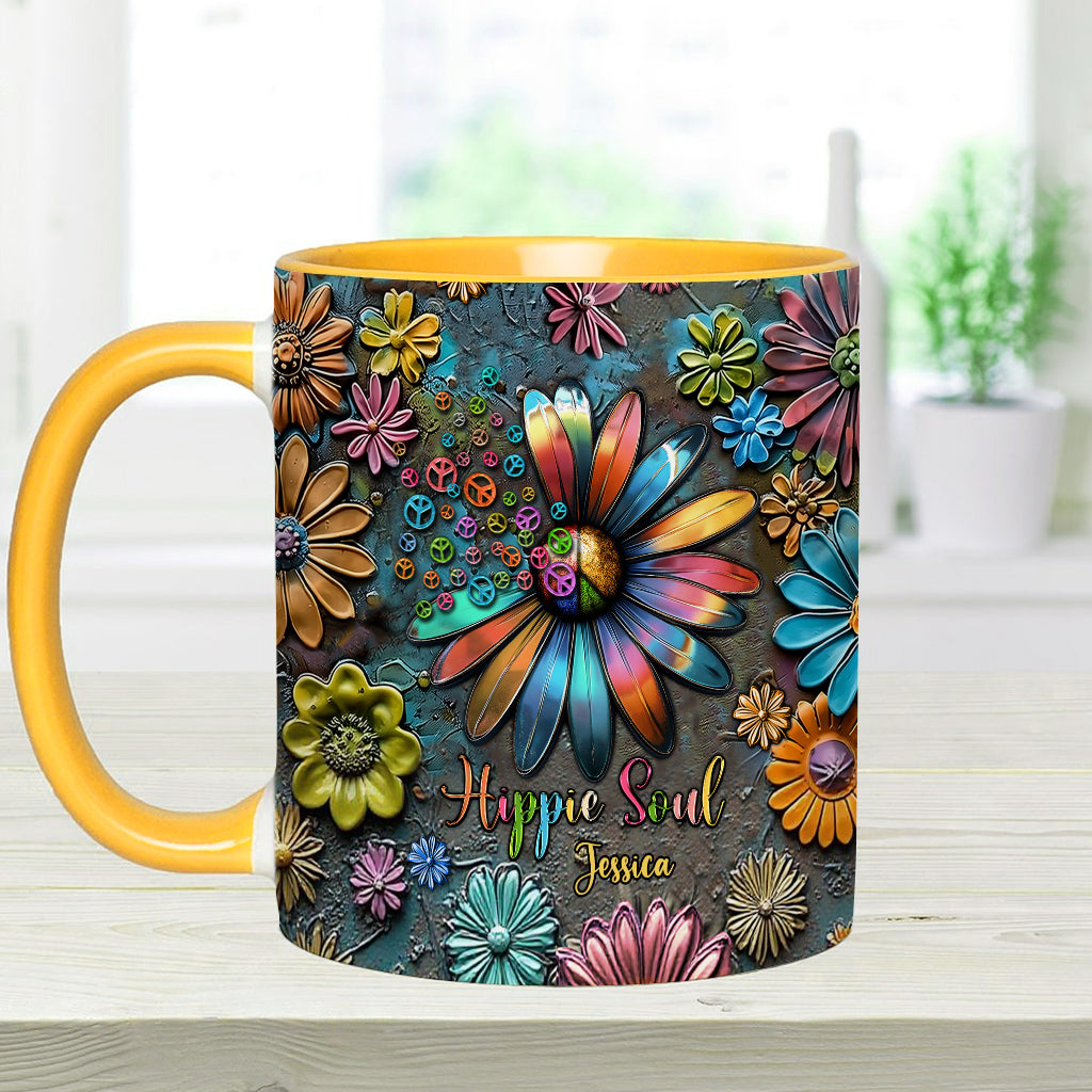 Hippie Soul – Personalisierte Tasse mit Hippie-Akzent