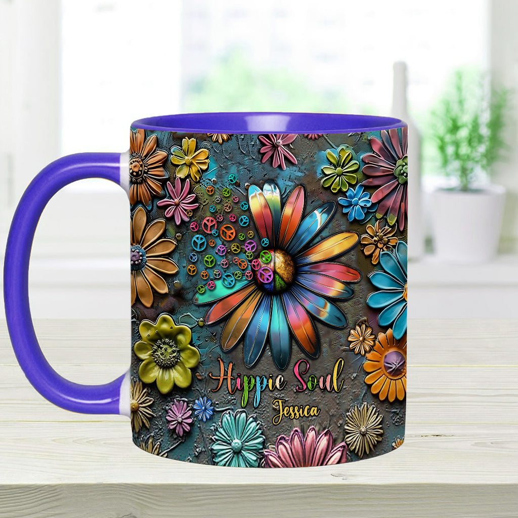 Hippie Soul – Personalisierte Tasse mit Hippie-Akzent