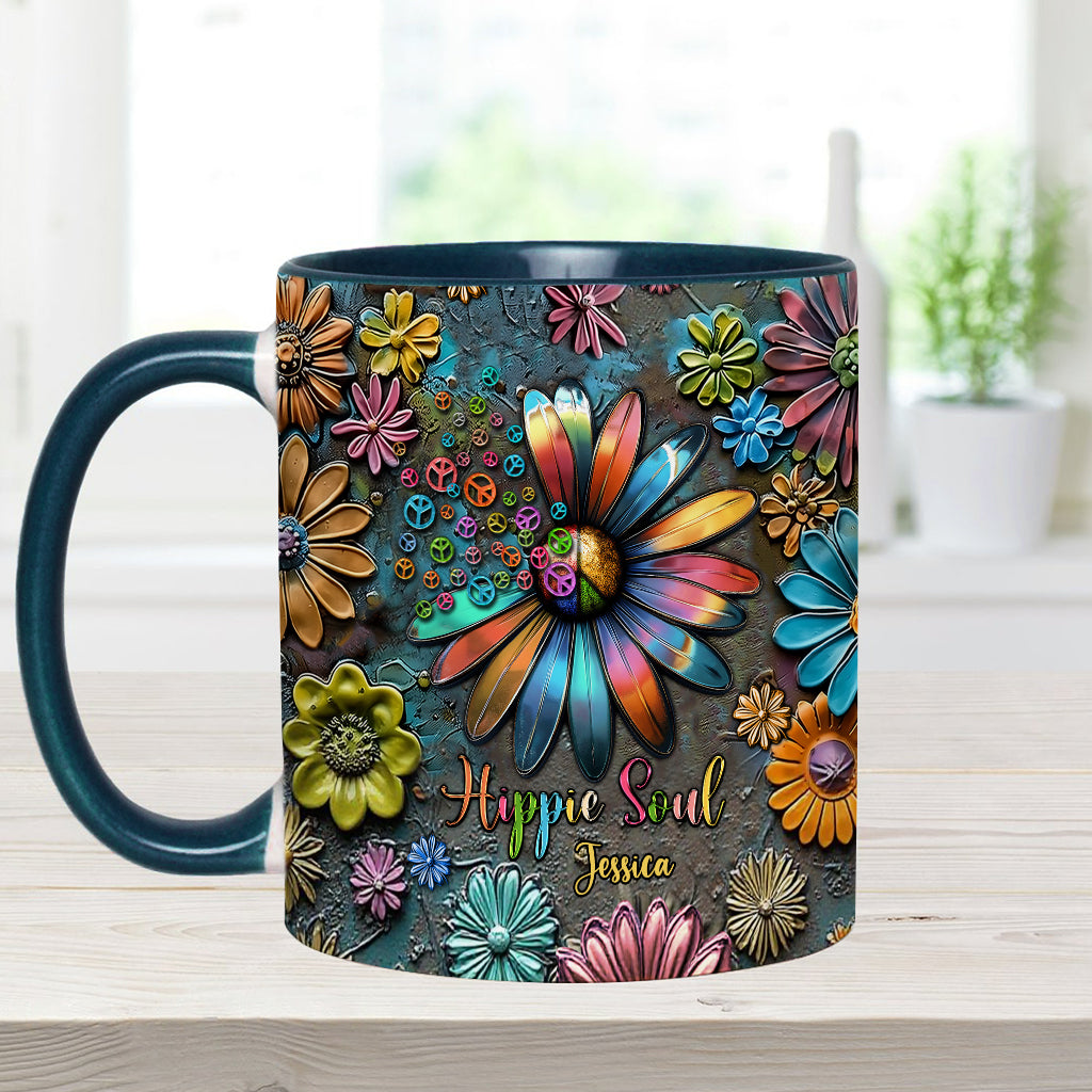 Hippie Soul – Personalisierte Tasse mit Hippie-Akzent