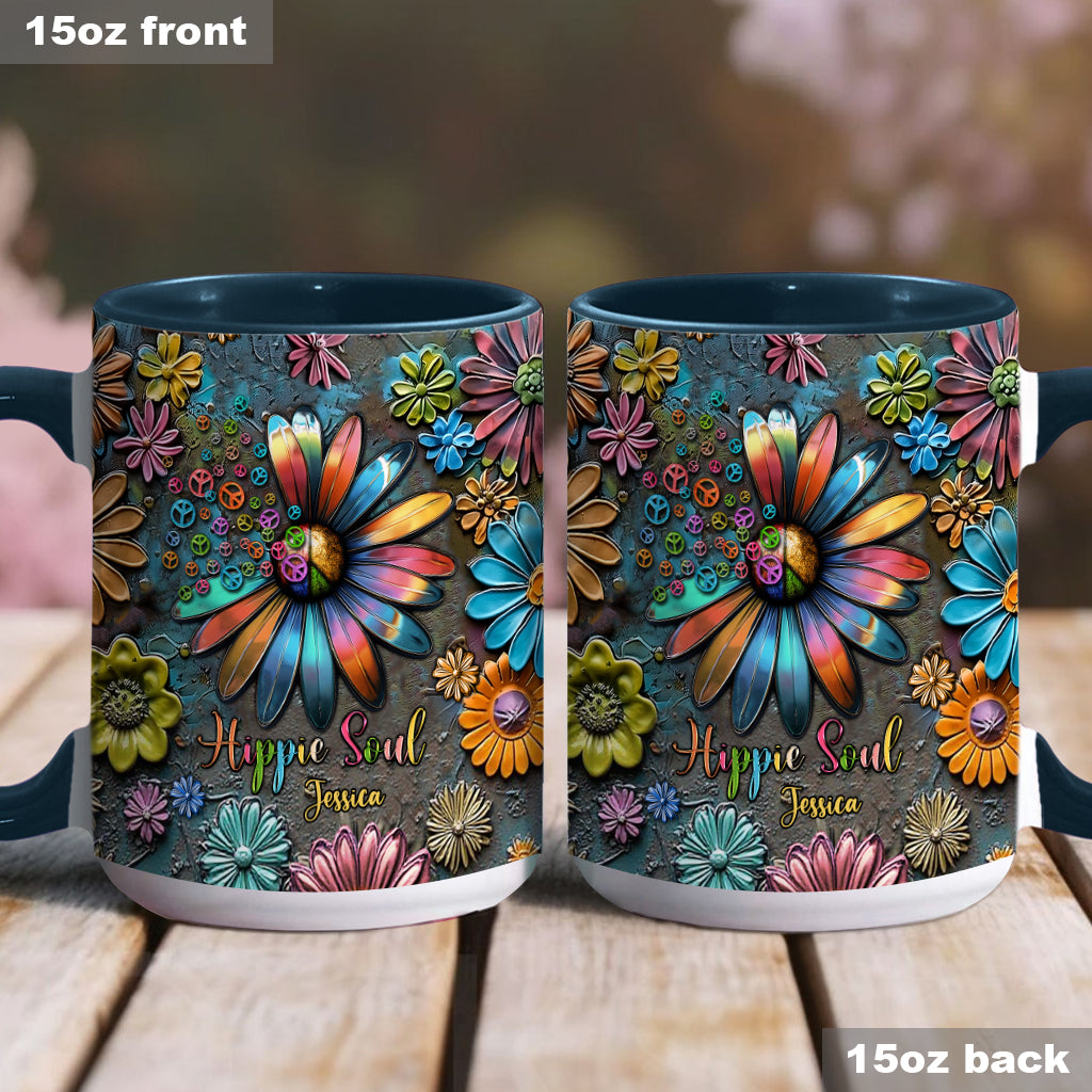 Hippie Soul – Personalisierte Tasse mit Hippie-Akzent
