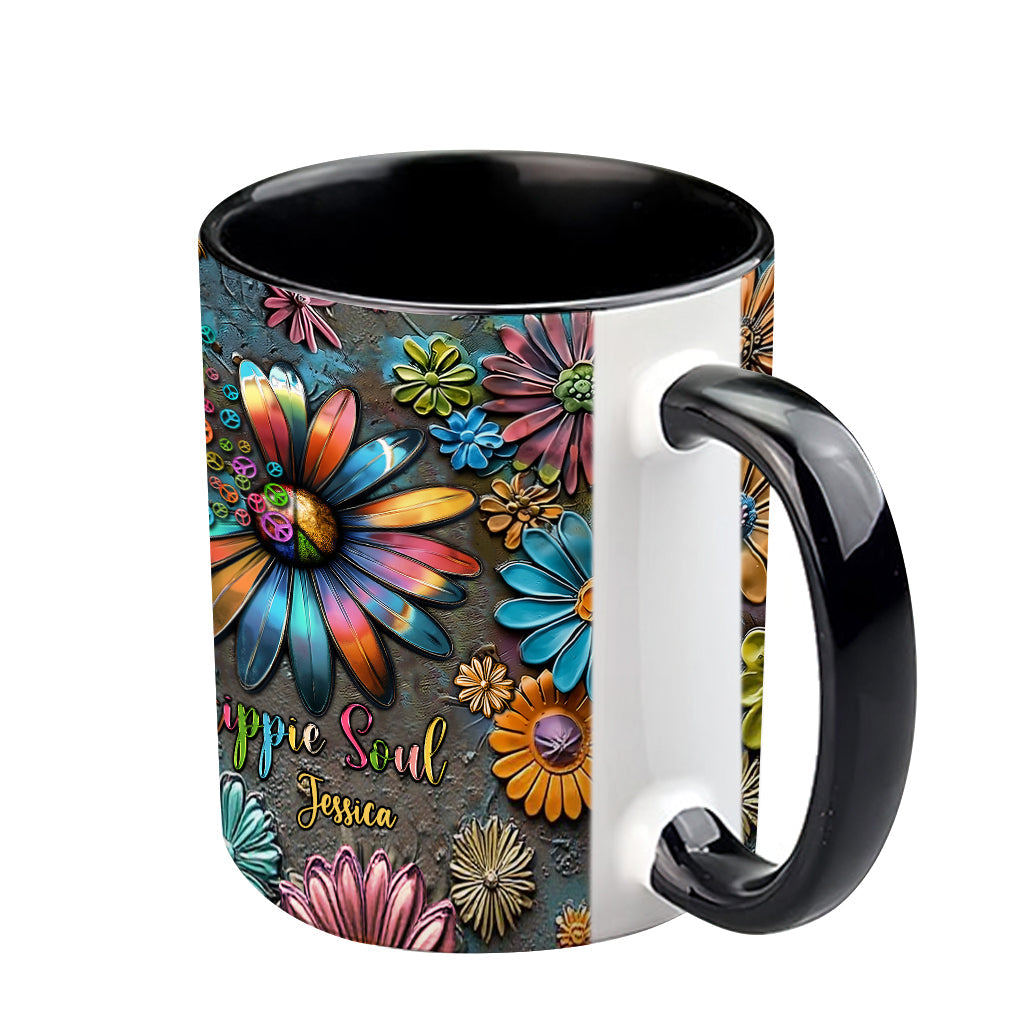 Hippie Soul – Personalisierte Tasse mit Hippie-Akzent