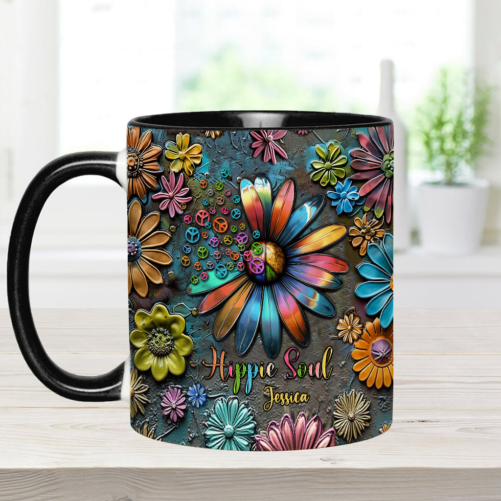 Hippie Soul – Personalisierte Tasse mit Hippie-Akzent
