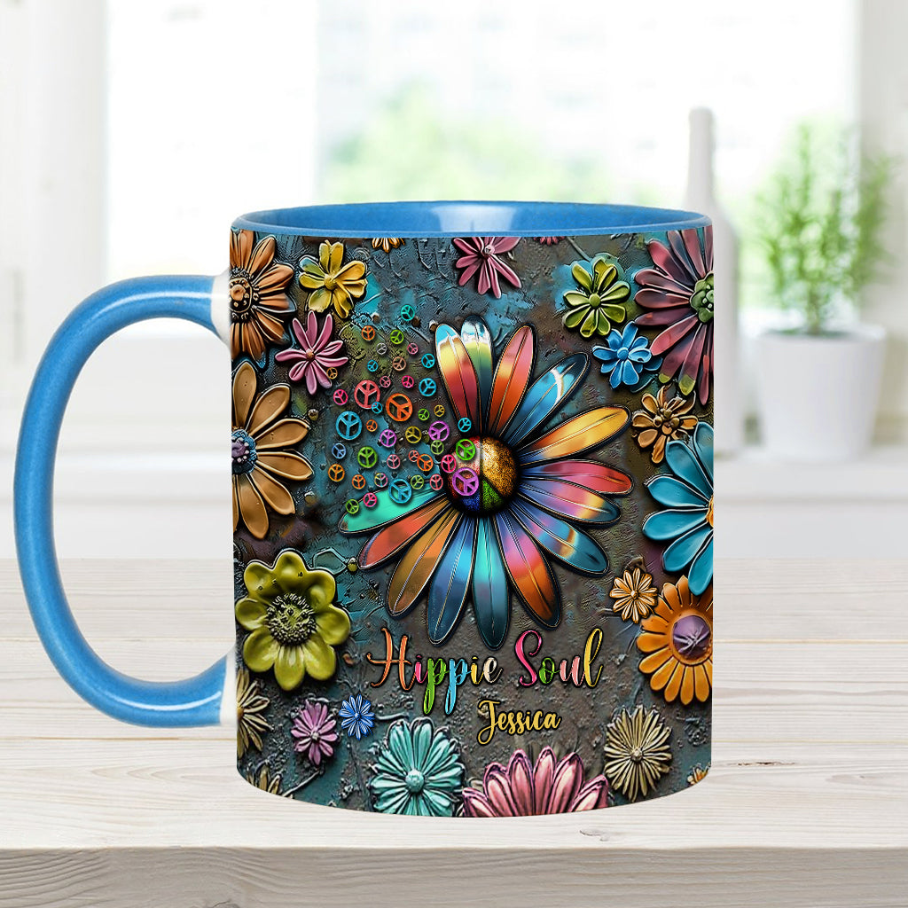 Hippie Soul – Personalisierte Tasse mit Hippie-Akzent
