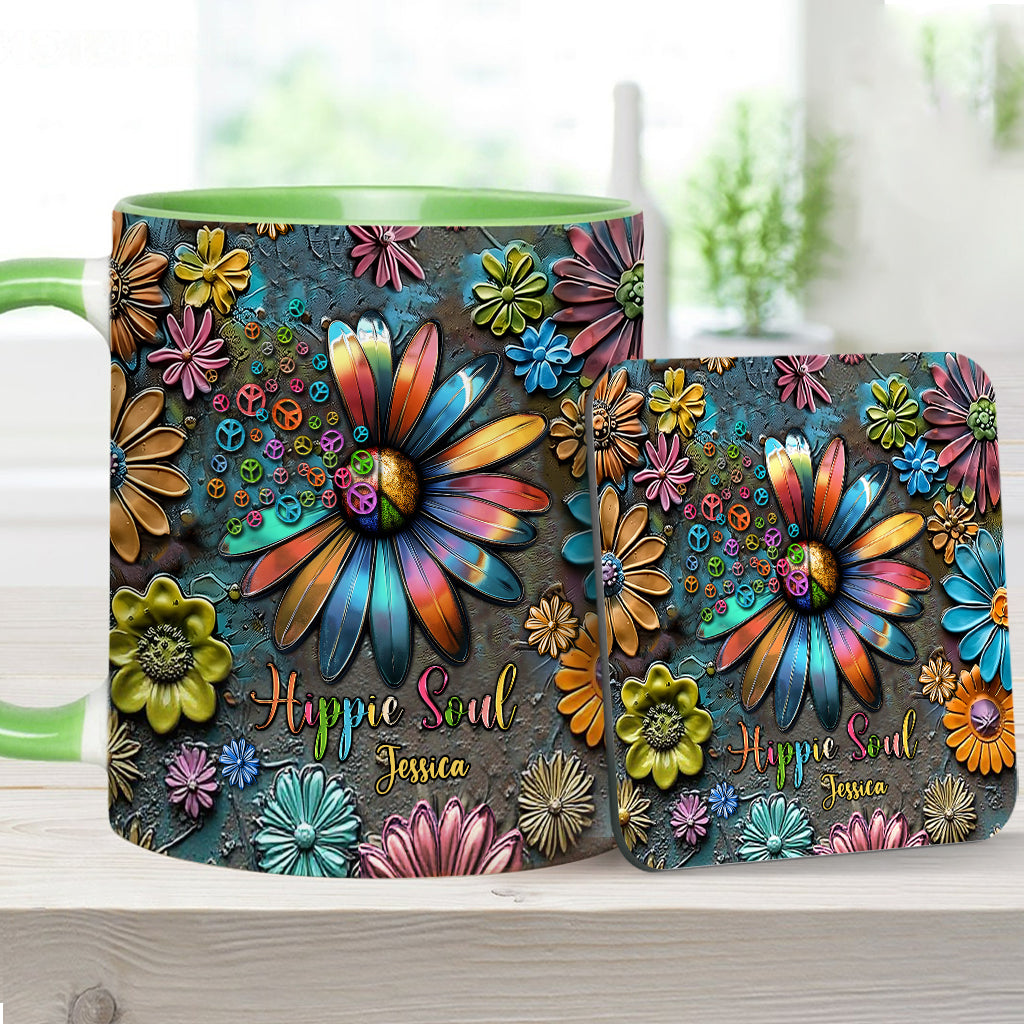 Hippie Soul – Personalisierte Tasse mit Hippie-Akzent