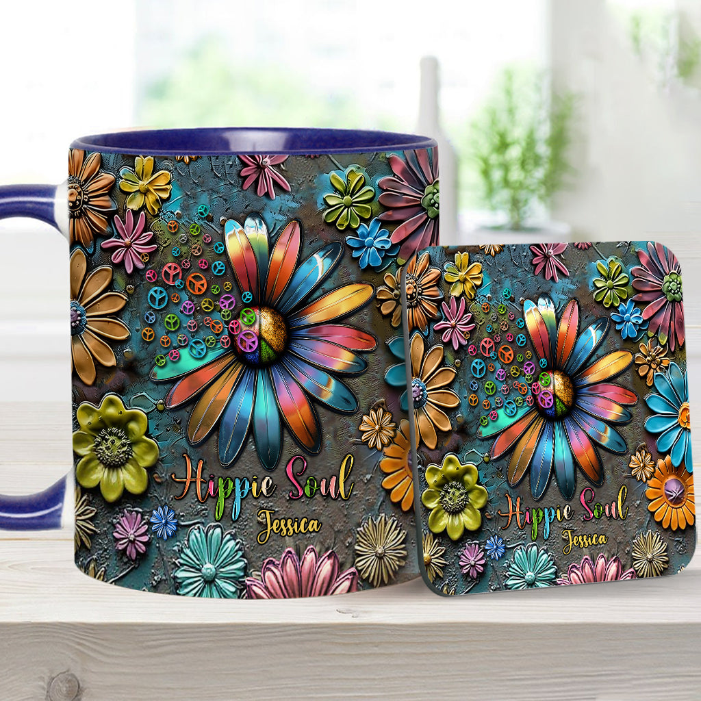 Hippie Soul – Personalisierte Tasse mit Hippie-Akzent