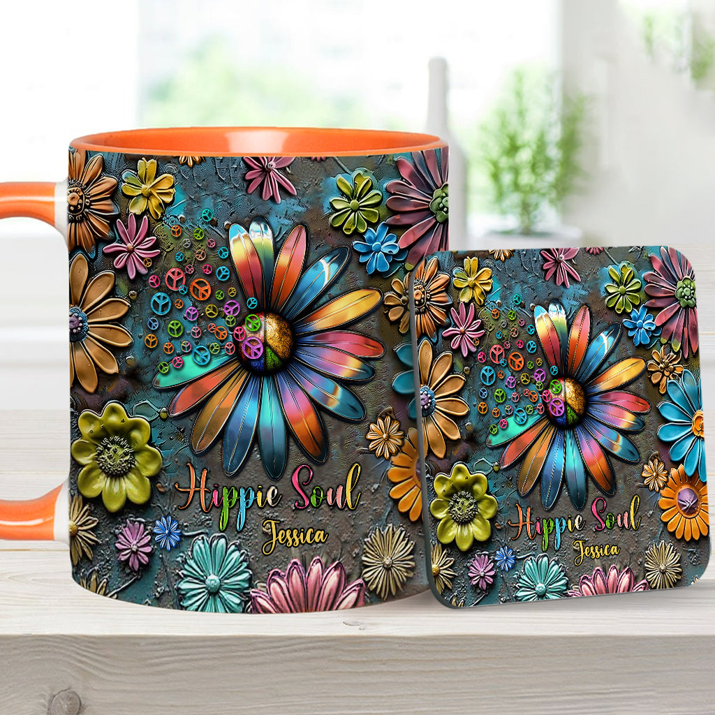 Hippie Soul – Personalisierte Tasse mit Hippie-Akzent