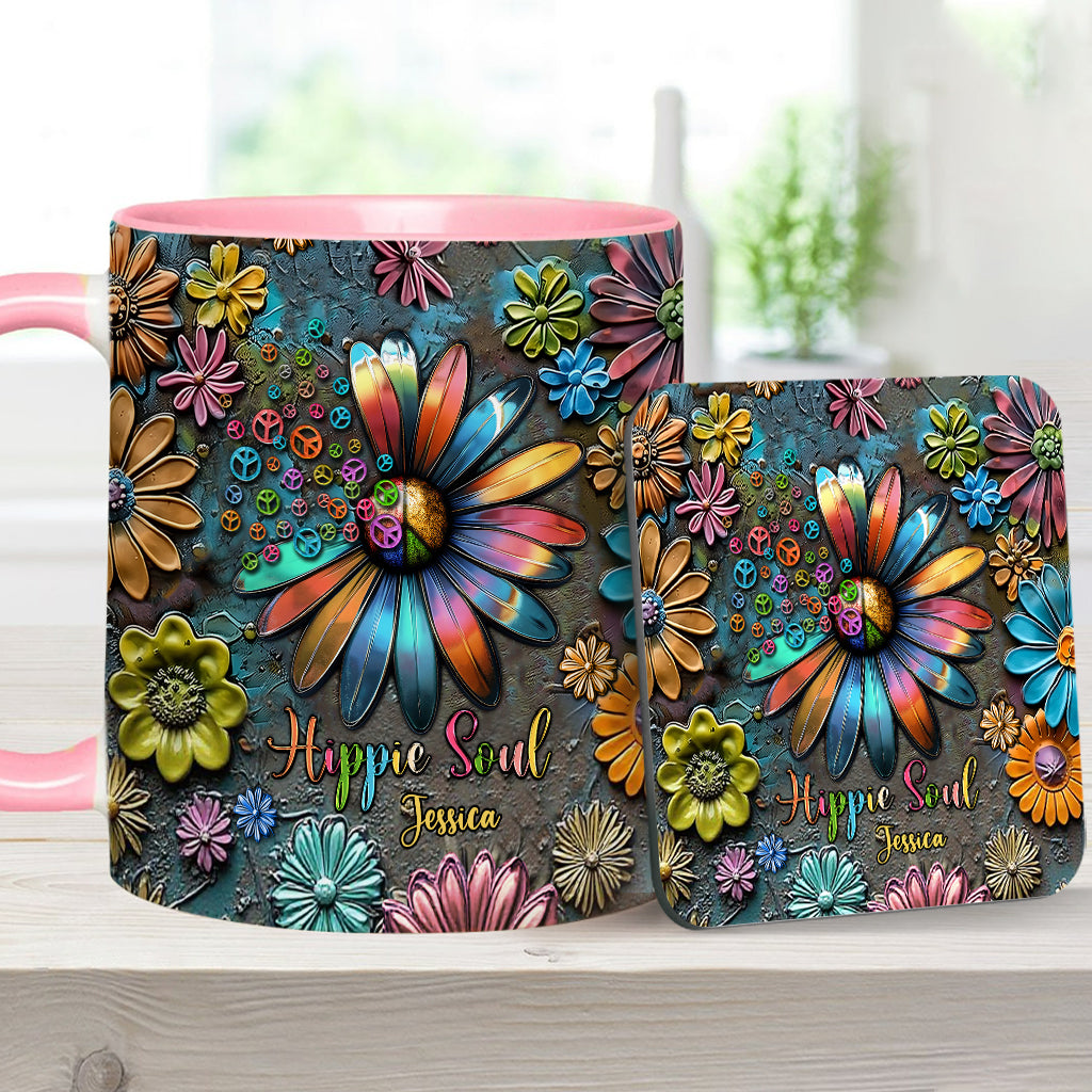 Hippie Soul – Personalisierte Tasse mit Hippie-Akzent