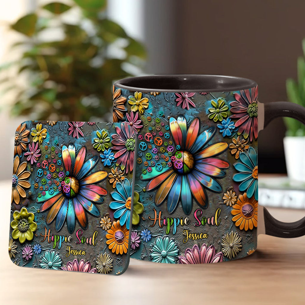 Hippie Soul – Personalisierte Tasse mit Hippie-Akzent